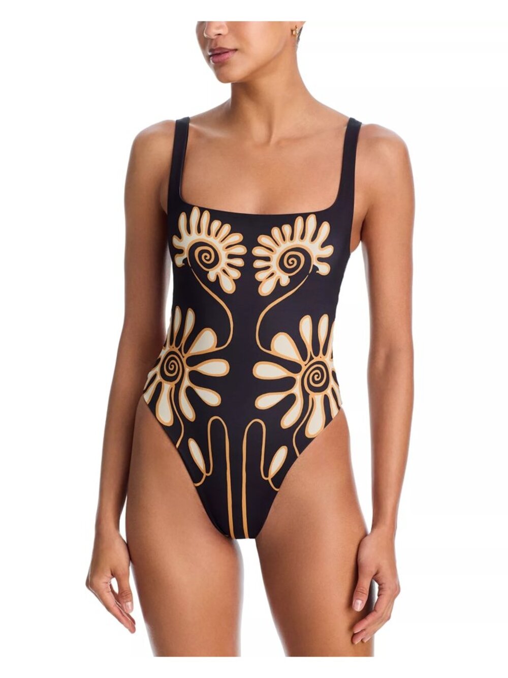 NWT Cala de la Cruz Vienna One Piece Swimsuit Black Size Small - Picture 1 of 9
